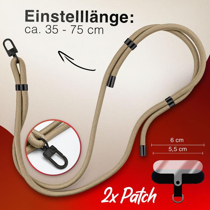 Produktbild Nalia HoldMe Lanyard Handykette - Universal Trageband für Smartphones - Verstellbar, Soft & Elastisch