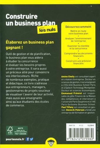 Actual product image Construire un business plan pour les nuls (French, Chelly A., Frémiot E., Peterson S., Tiffany P., 2022)