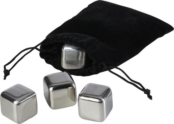 Immagine prodotto Generic Froz, cubetti di ghiaccio riutilizzabili in acciaio inox, confezione da 4 pezzi (Pietre di whisky)
