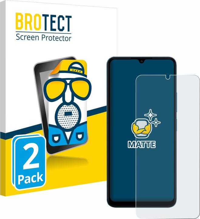 BROTECT Entspiegelungs-Schutzfolie Displayschutz Matt (2 Stück, Xiaomi Redmi 13C)