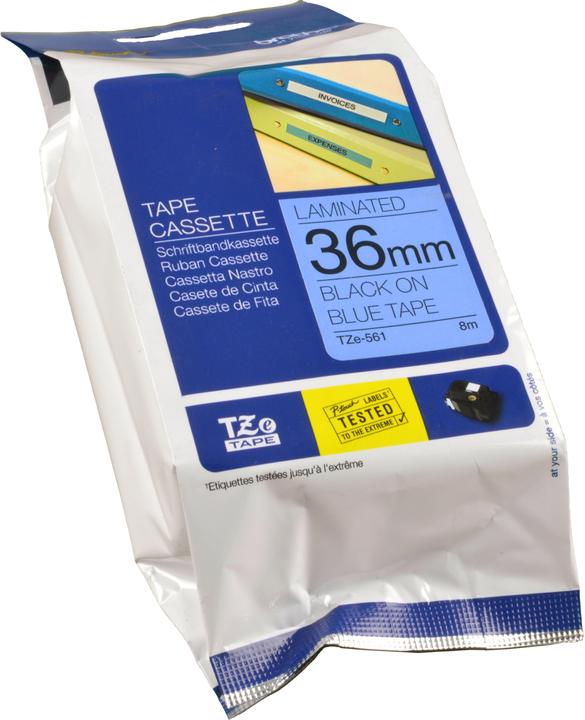 Immagine prodotto Brother Nastro per scrittura P-touch TZe laminato (3.60 cm, Blu)