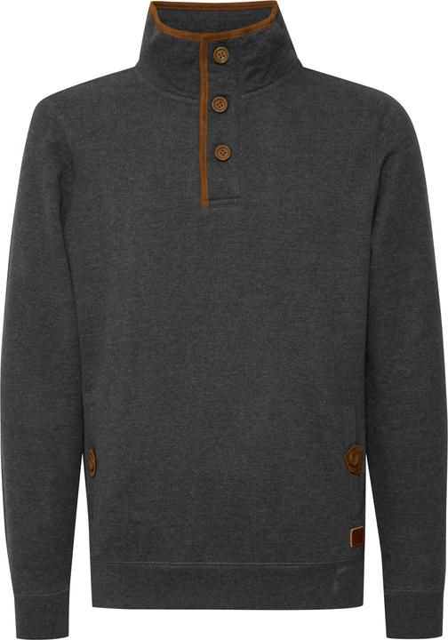 Actual product image Blend Achlias Men's Sweatshirt Sweat Shirt Jumper With High-Neck Buttons And Pockets (XXL)