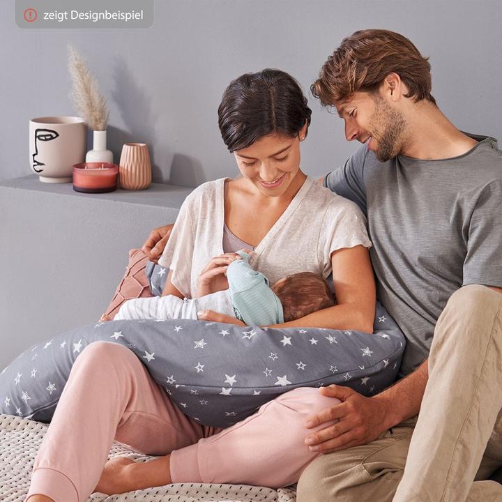 Actual product image Theraline Nursing pillow replacement cover for nursing pillow The Original - muslin (190 cm)
