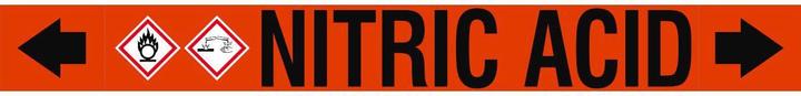 Actual product image Brady ASME - Pipe markers - Nitric Acid
