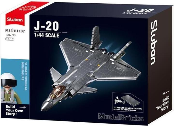 Produktbild Sluban SL96057 - Tarnkappenflugzeug J20SS