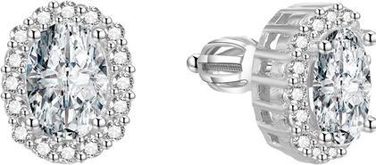 Beneto Glittery silver earrings AGUP1501S (L)