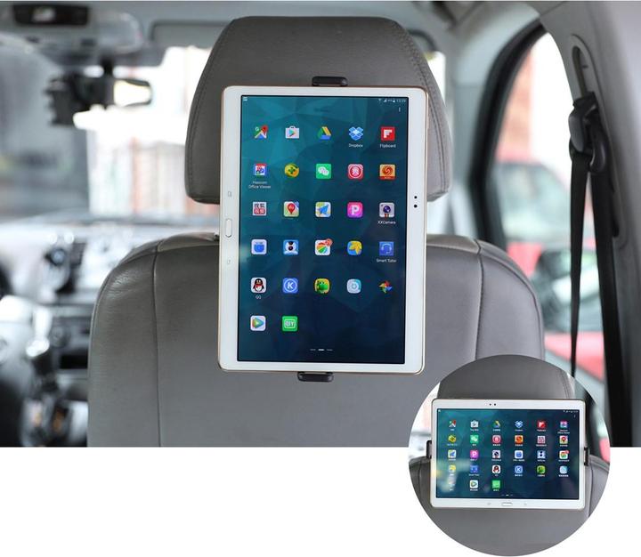Actual product image Maclean Car Tablet Holder Headrest Mounted Universal