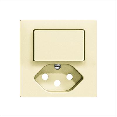 Actual product image Feller Cover set small combi bel. 1-T/T13 vanilla