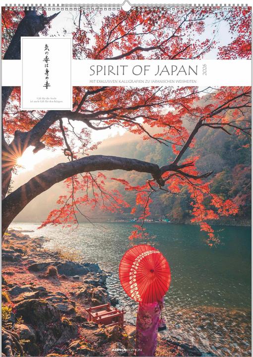 Produktbild Alpha Edition Spirit of Japan 2026 - Bildkalender XXL 50x70 cm - mit japanischer Kalligraphie, inkl. bersetzu (50 x 70 cm, Deutsch)