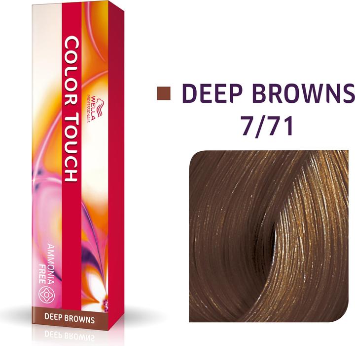 Wella Vopsea semipermanenta Professionals Color Touch 7/71, Blond Mediu Castaniu Cenusiu, 60ml (7, 71 Mittelblond Aschkastanie 60ml)
