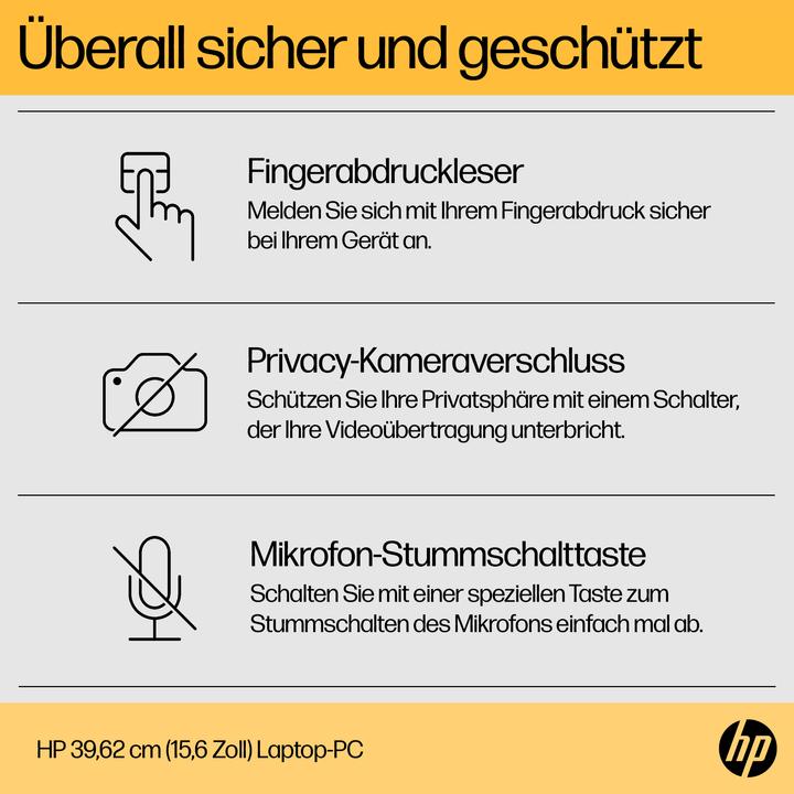 Produktbild HP 15-fc0072ng (15.60", AMD Ryzen 7 7730U, 16 GB, 512 GB, DE)