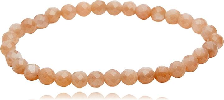 Actual product image Leyda Bracelet Moonstone Disc (18 cm, Stone)