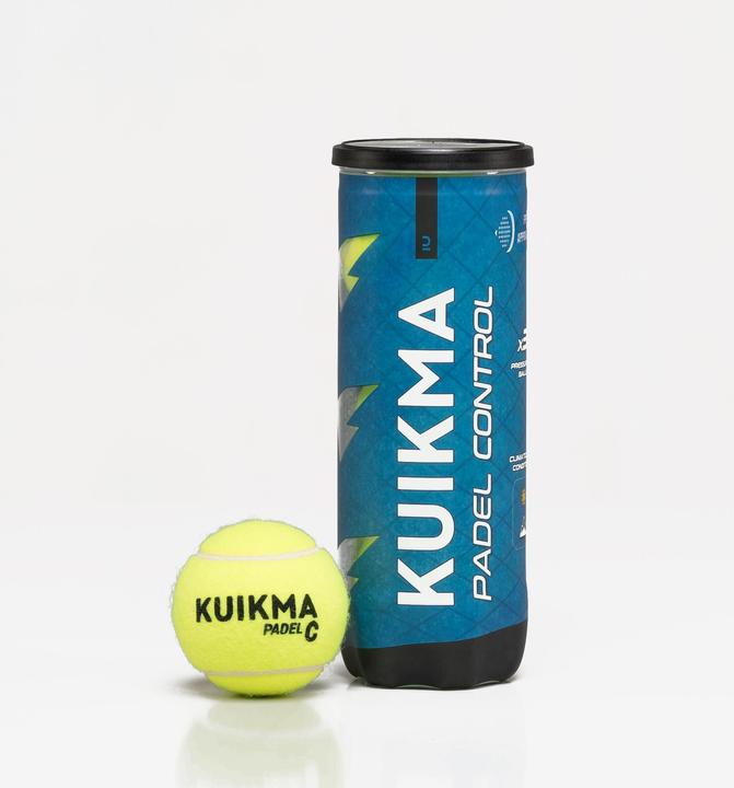 Actual product image Kuikma Padel balls pressure balls three cans of 3 - Club