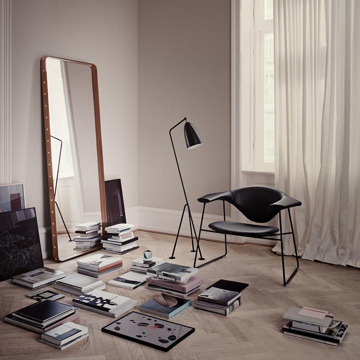 Gubi Adnet Wall Mirror Rectangular 70X180 Tan Leather (70 x 180 cm)