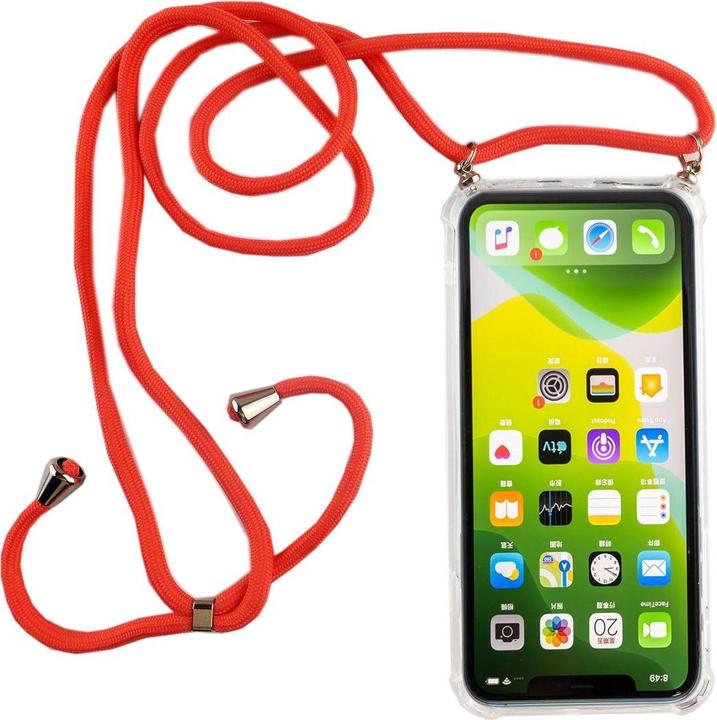 Produktbild König Design Apple iPhone 11 Pro Max Handykette Hülle mit Band Case zum umhängen Kordel Pink