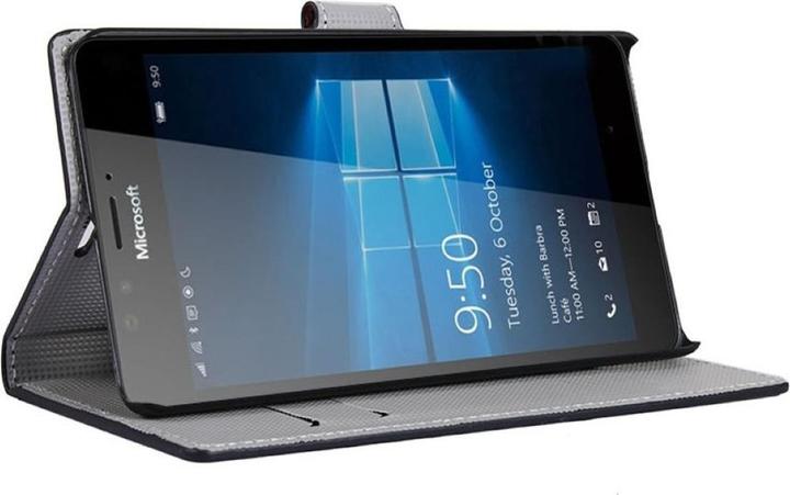 Produktbild König Design Handyhülle Tasche für Handy Microsoft Lumia 950 XL Eulen Paar Verliebt