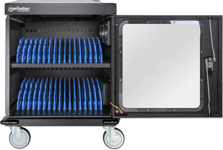 Actual product image Manhattan Charging cabinet on castors with 32 sockets