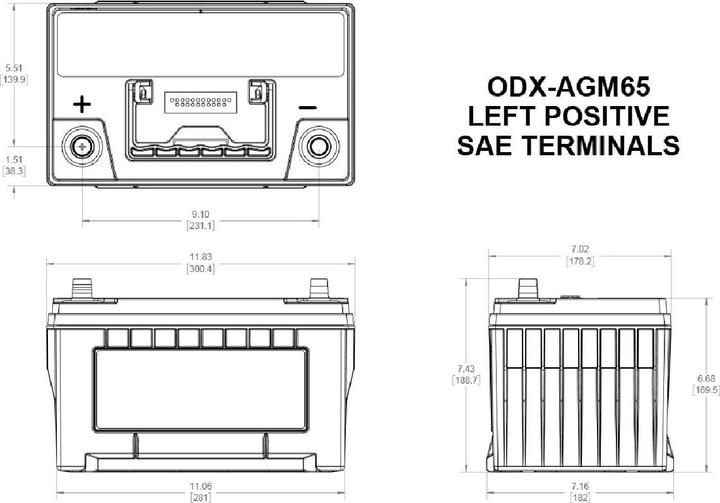 Immagine prodotto Odyssey AGM-Batteria (12 V, 74 Ah, 930 A)
