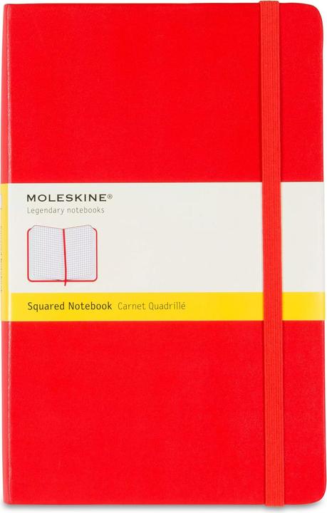 Image du produit Moleskine Carnet de notes au format carré, couverture rigide (A5, Quadrillé, Couverture rigide)