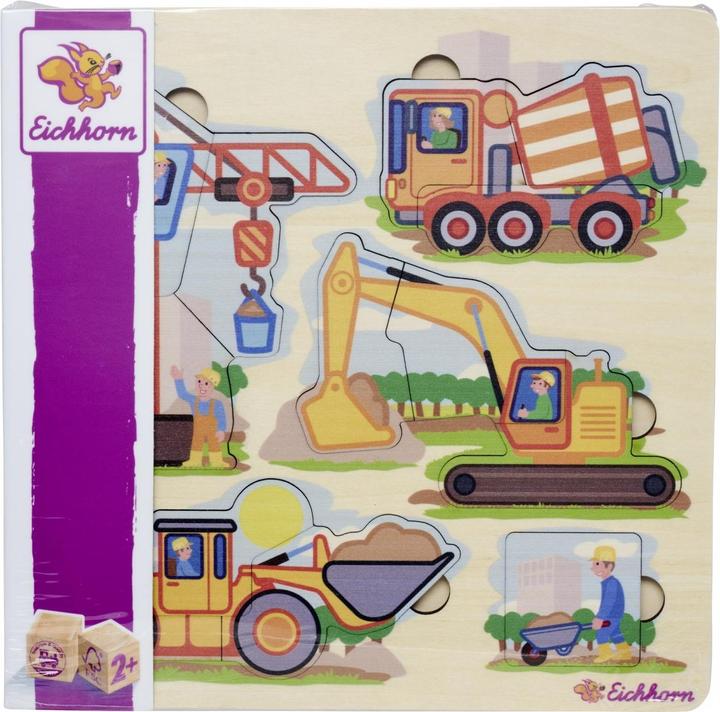Image du produit Eichhorn Puzzle EH Véhicules de chantier (12 pièces)