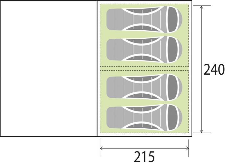 Produktbild Brunner A.I.R.TECH Alegra 4 (Tunnelzelt, 19 kg, 4 Personen)