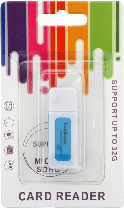 Produktbild No Name Czytnik kart pami?ci SDHCSDMMCRS-MMC Mini-SDadapterMicro SDadapterTFadapterXDMSM (USB 2.0)
