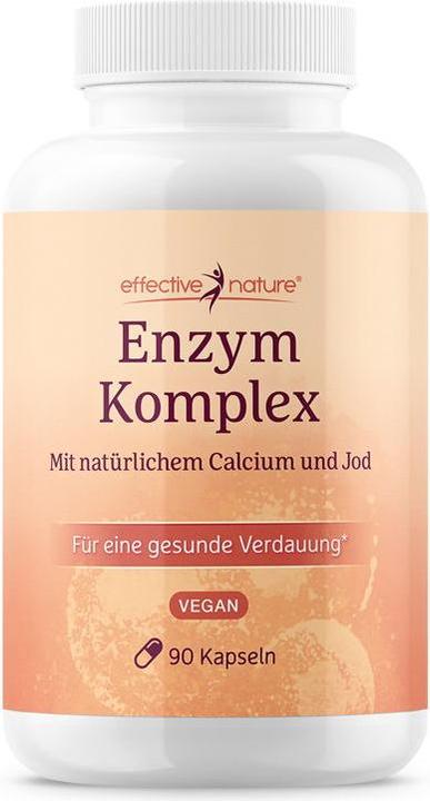 Actual product image Effective Nature Enzyme complex with calcium 90 capsules (90 Piece, Capsules, 90 g)
