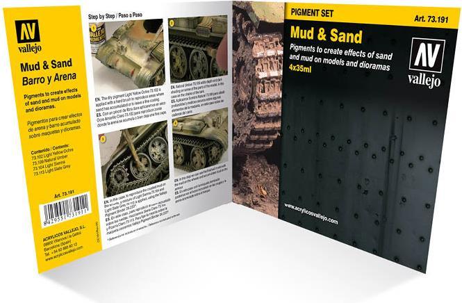 Actual product image Vallejo Mud and Sand Pigment Set Color Pigments