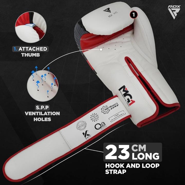 Actual product image Rdx Boxing Glove Bgr-F7 Red (10 OZ, One size)