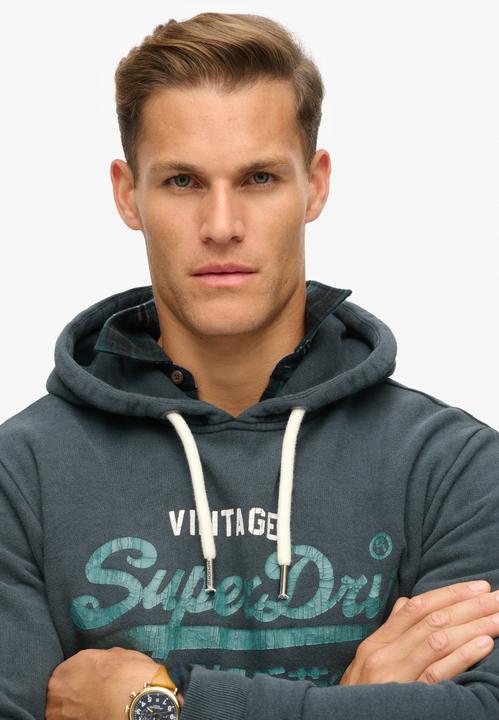 Immagine prodotto Superdry Sweatshirt Casual Bequem sitzend Duo Vintage Logo Hoodie (M)