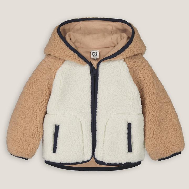 Actual product image La Redoute Collections Teddy fleece hooded jacket (102)