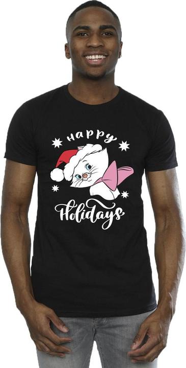 Image du produit Disney Mens The Aristocats Happy Holidays T-Shirt (S)