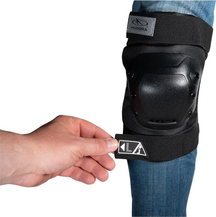 Produktbild Hudora Biomechanisches Protektoren-Set Pro, XL (XL, Ellbogenschoner, Knieschoner, 6 Stück)
