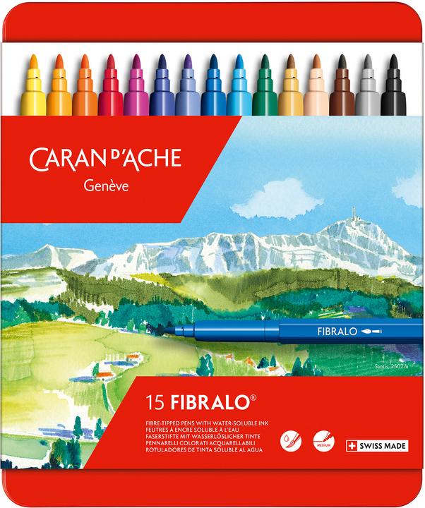 Actual product image Caran d'Ache Fibralo Metallschachtel (Multicoloured, 15 x)