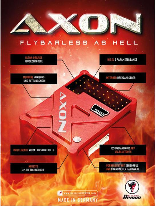 Actual product image BavarianDemon AXON, flybarless system