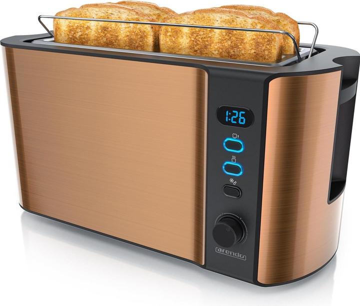 Arendo Langschlitz-Toaster für 4 Scheiben