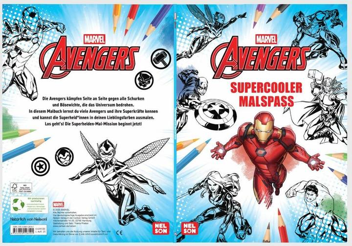 Immagine prodotto Avengers: divertimento da colorare super cool