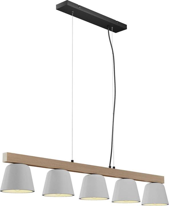Image du produit Lucande Kalinda Lampe à suspendre Grey/Oak (E14)