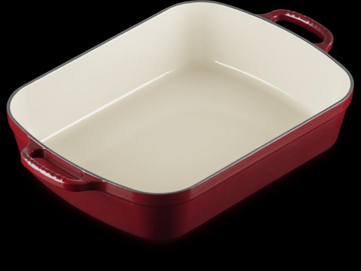 Actual product image Le Creuset Cast iron roasting pan SIGNATURE Garnet