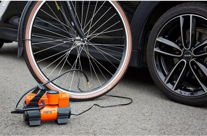 Immagine prodotto Pump'in TWIN - Mini-compressore 12V bi-moteur con accessori. Alimentazione 12V allume-cigare.