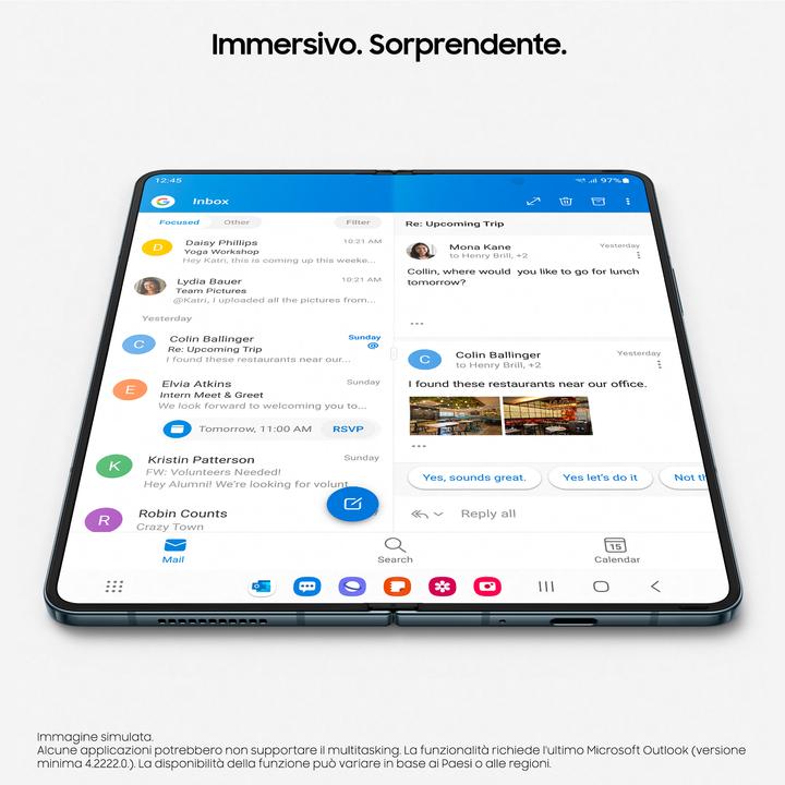 Immagine prodotto Samsung Galaxy Z Fold4 (256 GB, Beige, 7.60", SIM + eSIM, 50 Mpx, 5G)