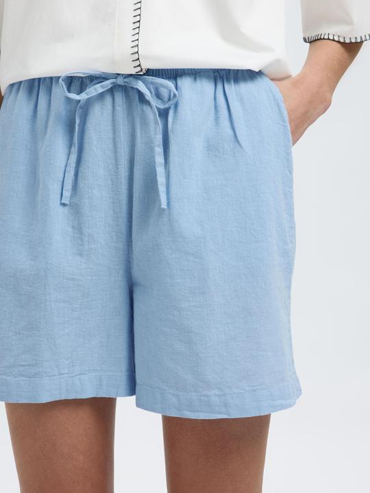 Actual product image Selected Femme Mid Waist Shorts aus Leinengemisch (40)