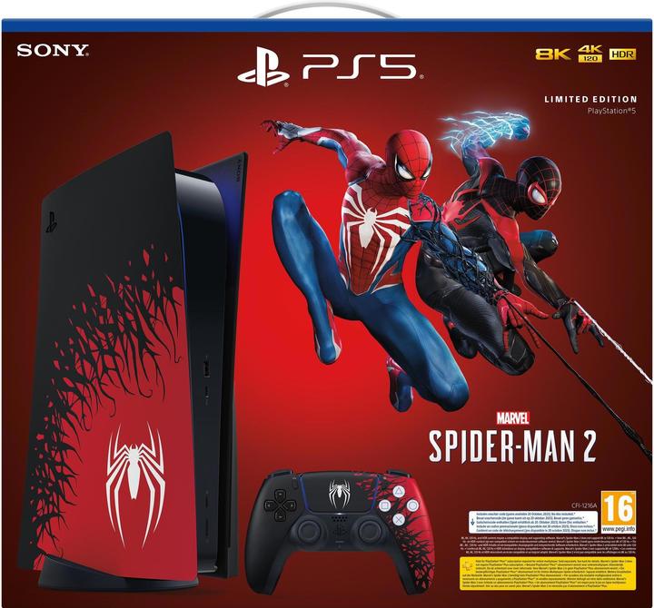Actual product image Sony PlayStation 5 Console - Marvel's Spider-Man 2 Limited Edition Bundle