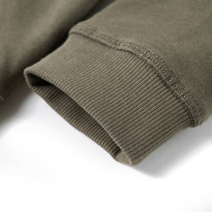 Produktbild VidaXL Kinder-Kapuzenpullover Khaki 116,Material: 92 % Baumwolle. 8 (116)