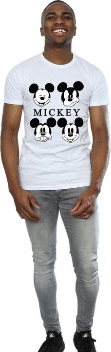Image du produit Disney Mens Four Heads Mickey Mouse Cotton T-Shirt (M)