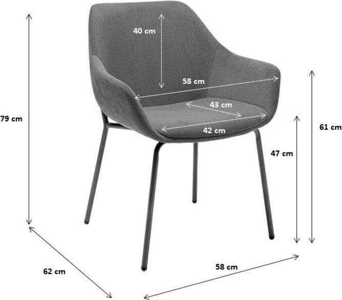 Actual product image Kare Design Armlehnstuhl Avignon Grün