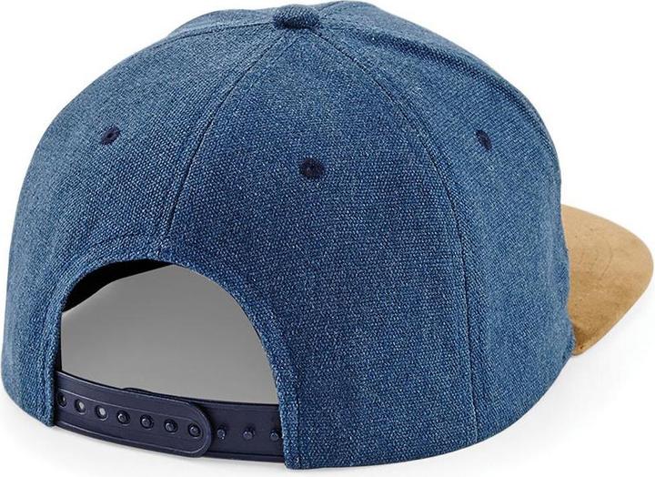 Immagine prodotto Beechfield Cappello snapback con visiera in pelle scamosciata Art (Taglia unica)