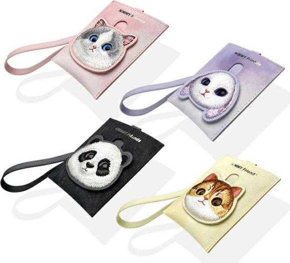 Actual product image iLike Nimmy card wallet purple Big Eyed Pet 2.0 Rabbit