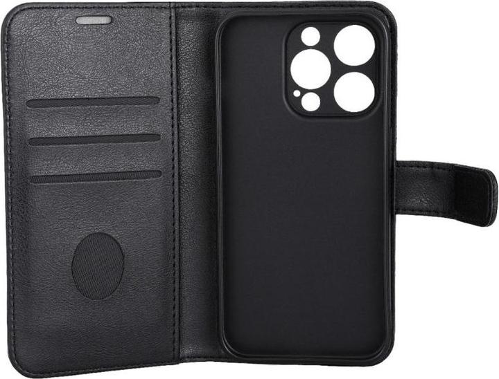 Immagine prodotto Radicover Protezione dalle radiazioni Portafoglio in pelle vegana iPhone 15 PRO Flipcover Nero PU (Apple iPhone 15 Pro)
