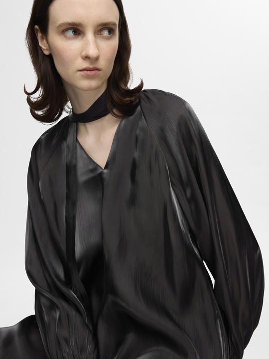 Image du produit Selected Femme Robe métallique avec décolleté en V (34)